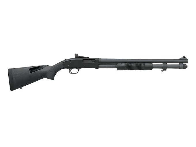 Mossberg 590A1 Pump 12 Gauge Shotgun 20" Parkerized Barrel Black SpeedFeed Stock Ghost Ring Sight