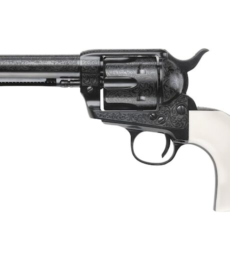 Pietta The Shootist 45 Colt (Long Colt) Revolver 4.75" Blued Barrel 6 Round Ivory Grip