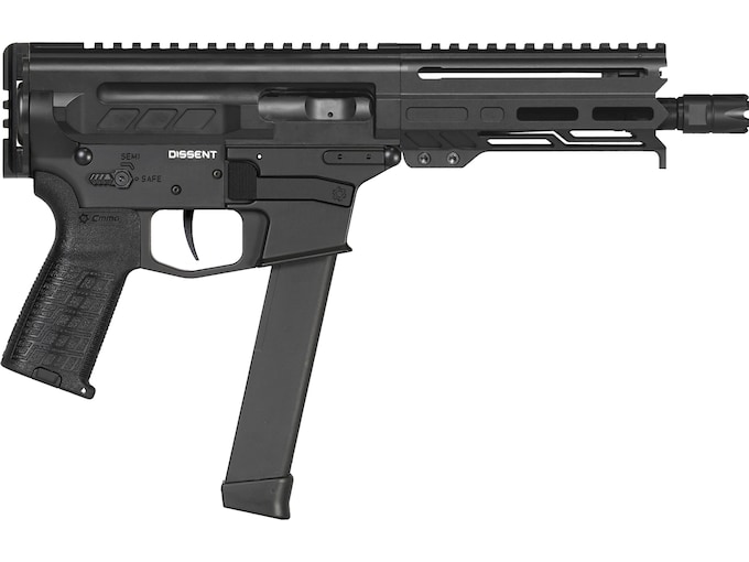 CMMG DISSENT MkGs 9mm Luger Pistol 6.5" Barrel 33+1 Round Black Grip Armor Black Frame