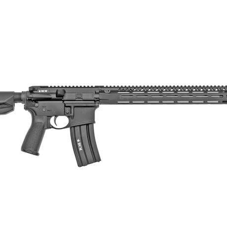 BCM RECCE-18 Semi Automatic Rifle 5.56x45mm NATO 18" Black Threaded Barrel Anodized Frame Black Pistol Grip