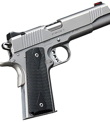 Kimber Stainless II California Compliant 45 ACP Pistol 5" Barrel 7+1 Round Satin Slide Black Grip Satin Frame