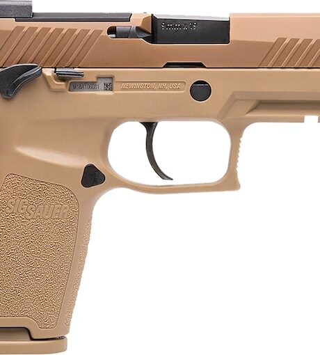 Sig Sauer P320 M18 California Compliant 9mm Luger Pistol 3.9" Barrel 10+1 Round Coyote Brown Slide Coyote Tan Grip Coyote Tan Frame