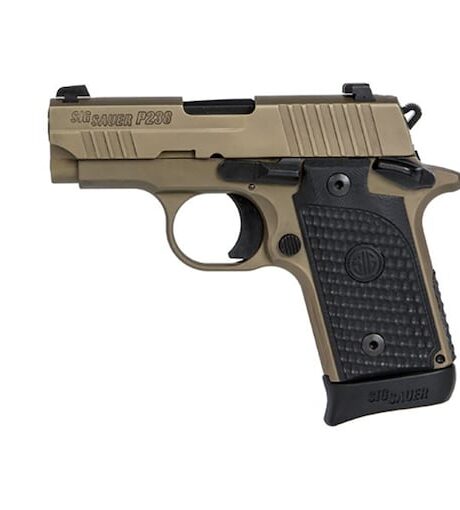 Sig Sauer P238 Emperor Scorpion 380 ACP Pistol 2.7" Barrel 7+1 Round Flat Dark Earth Slide Black Grip Flat Dark Earth Frame