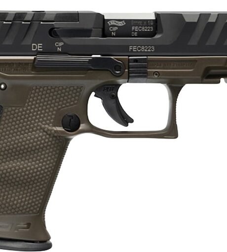 Walther PDP Compact Optics Ready 9mm Luger Pistol 4" Barrel 15+1 Round Matte Black Slide Olive Drab Grip Olive Drab Frame