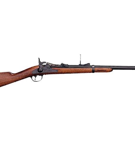 Cimarron Firearms Cavalry Trapdoor Carbine Single Shot Rifle 45-70 Government 22" Blued Barrel Case Hardened Frame Walnut Straight Grip Stock