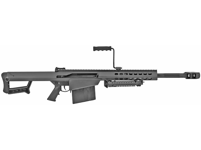 Barrett 82CQ Semi Automatic Rifle 50 BMG 20" Fluted Matte Threaded Barrel Black Frame Black Pistol Grip