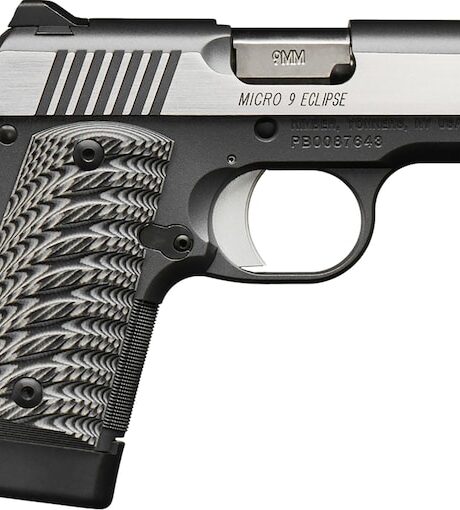 Kimber Micro 9 Eclipse 9mm Luger Pistol 3.15" Barrel 7+1 Round Stainless Slide Gray/Black Grip Gray Frame