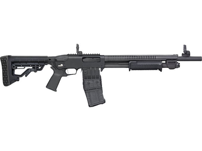 Mossberg 590RM Mag-Fed Pump 12 Gauge Shotgun 18.5" Black Barrel Black Pistol Grip