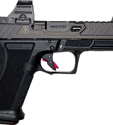 Shadow Systems War Poet MR920 9mm Luger Pistol 4.5" Threaded Barrel 15+1 Round Black Holosun Red Dot Sight