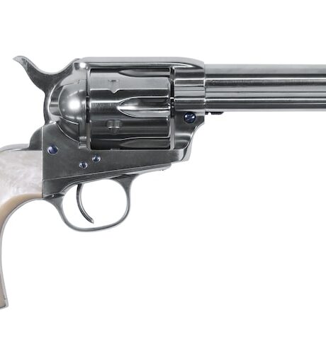 Uberti 1873 Cattleman II "Doc" 357 Magnum Revolver 4.75" Nickel Barrel 6 Round Pearl Grip