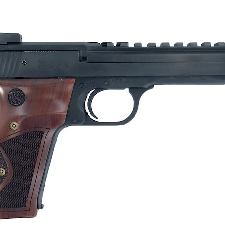 Smith & Wesson Model 41 Optics Ready 22LR Pistol 5.5" Barrel 10+1 Round Blued Slide Wood Grip Blued Frame