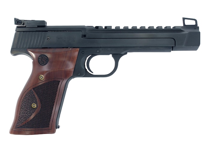 Smith & Wesson Model 41 Optics Ready 22LR Pistol 5.5" Barrel 10+1 Round Blued Slide Wood Grip Blued Frame