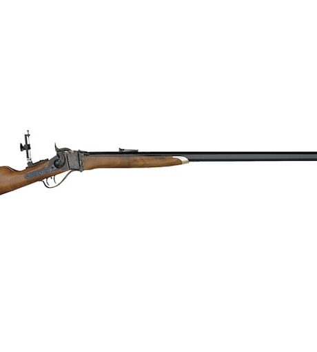 Pedersoli Sharps 1874 Boss Single Shot Rifle 45-70 Government 34" Blued Barrel Case Colored Frame Walnut Straight Grip Stock