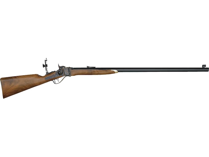 Pedersoli Sharps 1874 Boss Single Shot Rifle 45-70 Government 34" Blued Barrel Case Colored Frame Walnut Straight Grip Stock