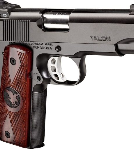 Nighthawk Custom Talon II California Compliant Semi Automatic Pistol 45 ACP 4.25" Barrel 8+1-Round Black Nitride Cocobolo