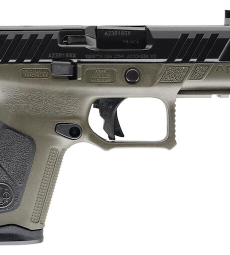 Beretta APX A1 FS 9mm Luger Pistol 4.2" Threaded Barrel 15+1 Round Black Slide OD Green Grip OD Green Frame