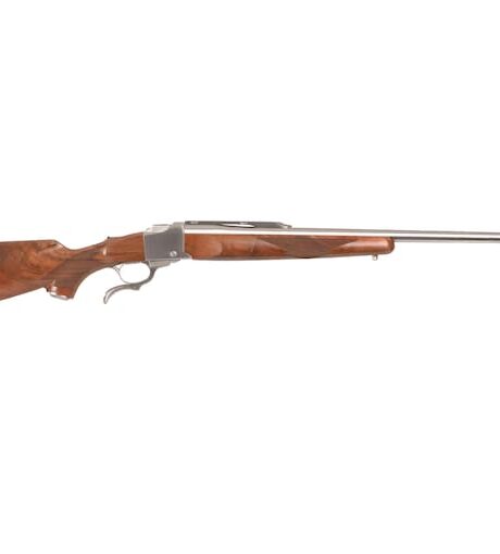 Ruger No. 1 Sporter Single Shot Rifle 6.5 PRC 24" Stainless Barrel Stainless Frame Walnut Field Stock