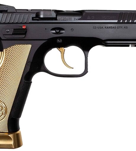 CZ Shadow 2 Gold Digger Optics Ready 9mm Luger Pistol 4.89" Barrel 19+1 Round Black Nitride Slide Gold Grip Nitride Frame