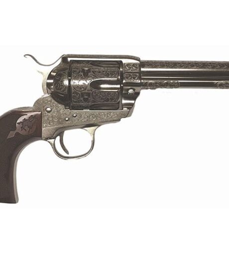 Cimarron Firearms Buffalo Bill Signature Series 45 Colt (Long Colt) Revolver 5.5" Nickel Barrel 6 Round Walnut Grip