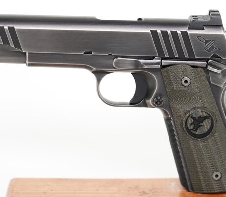 Nighthawk Custom Thunder Ranch 9mm Luger Pistol 5" Barrel 10+1 Round Nitride Slide Green Grip Nitride Frame