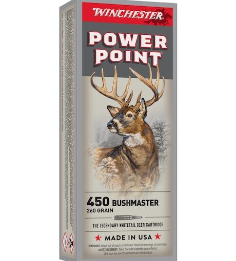 Buy Winchester Power Point 450 Bushmaster Ammo 260 Grain Jacketed Soft Point