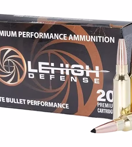 Lehigh Defense Tipped Controlled Chaos 6.5 Grendel Ammo 120 Grain Polymer Tip Lead Free Box of 20